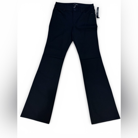 WHITE HOUSE BLACK MARKET Womens Black High Rise Skinny Flare Jeans Size 4 - Picture 2 of 13